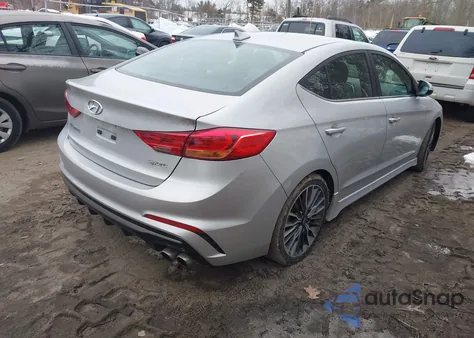 2018 Hyundai Elantra Sport из США, поврежденный, VIN KMHD04LB5JU681364